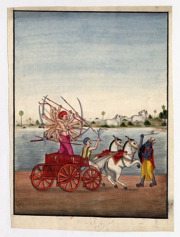 Datei:Parasurama fighting King Kartavirya Arjuna.jpg