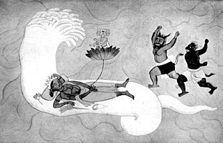 Datei:Birth of Brahma from a lotus from Vishnu.jpg