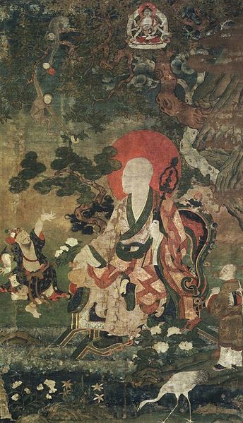 Datei:Arhat (One of nine Tibetan Ritual Paintings of Arhats) 6.jpg