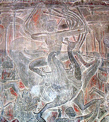 Datei:Skanda on a Peacock Angkor Wat 0916.jpg