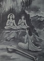 Datei:Nara narayana disscuss with Narada.jpg