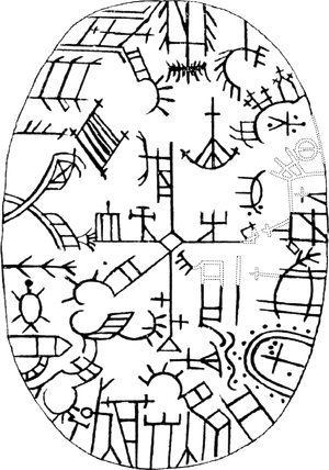 Sámi mythology shaman drum.png