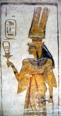 Abu Simbel : Nefartari mit Sistrum - Rassel